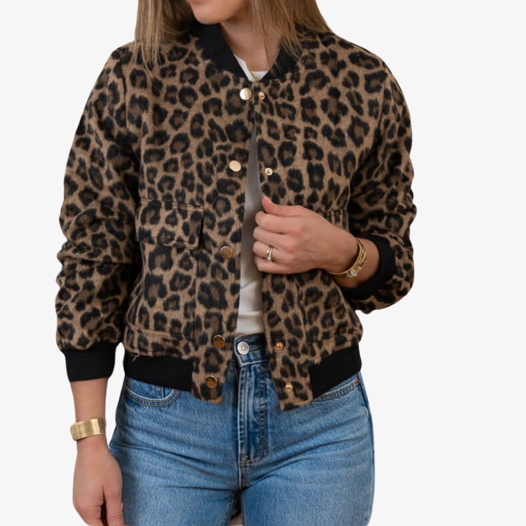 Leopard Print Warm Jacket