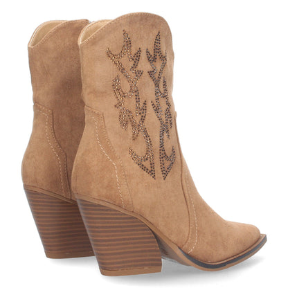 Ladies Cowboy Ankle Boots