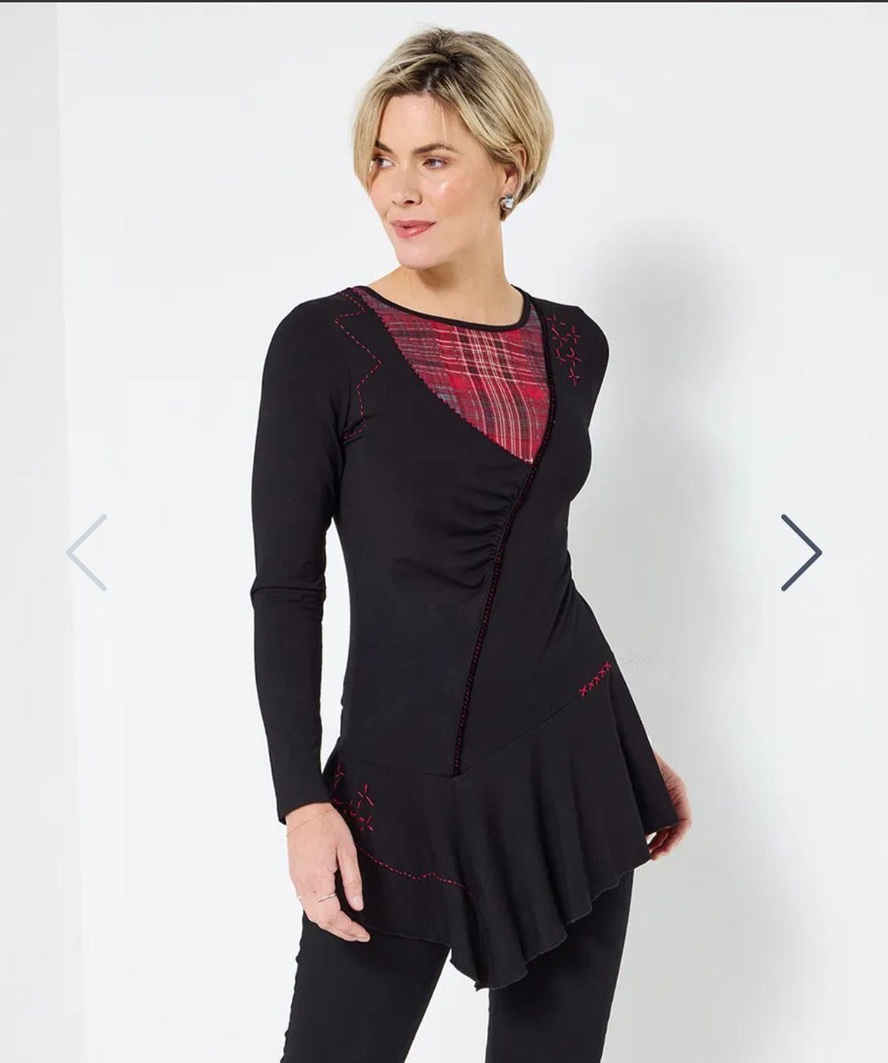 Soft jersey tunic top