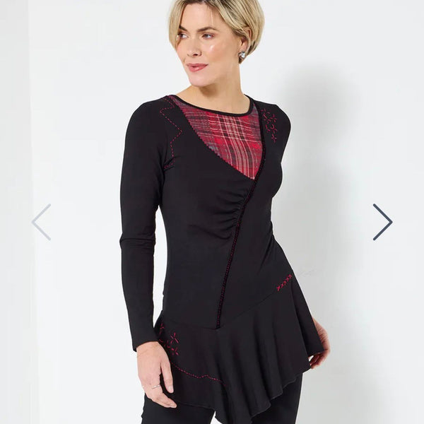 Soft jersey tunic top