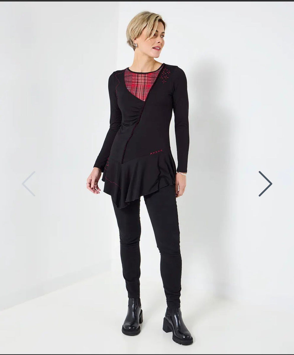 Soft jersey tunic top