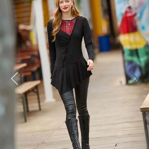 Soft jersey tunic top