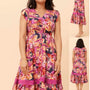 Stella Morgan Floral Maxi Dress in Multi Pink  Colour