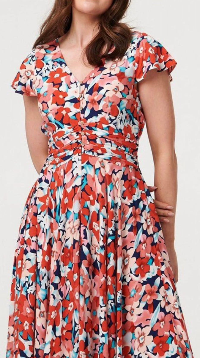 Floral Print Stella Morgan Maxi Dress