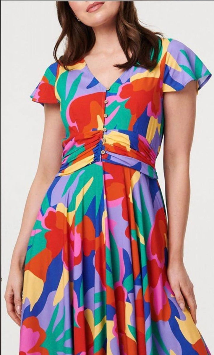Beautiful Multi Colour Stella Morgan Maxi Dress