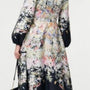 Stella Morgan Floral Dress in Stock Long Sleeve with Buttons on front and Belt