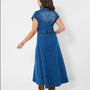 Sara Stretch Denim Maxi Dress