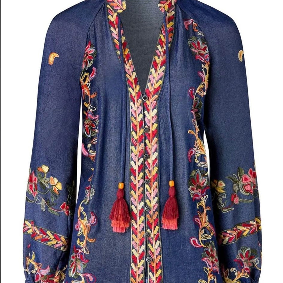 Festival Fun Embroidered Blouse