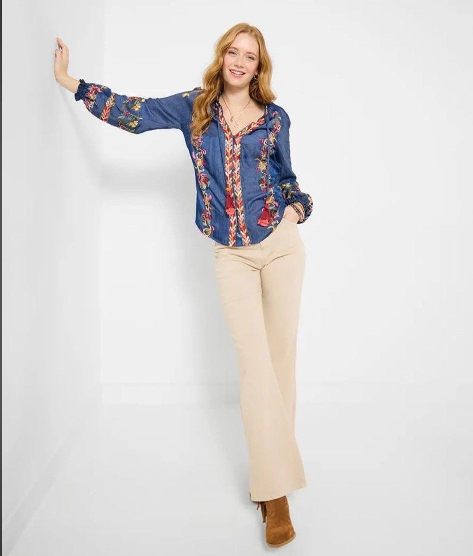 Festival Fun Embroidered Blouse