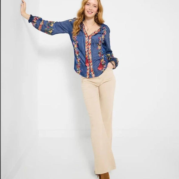 Festival Fun Embroidered Blouse