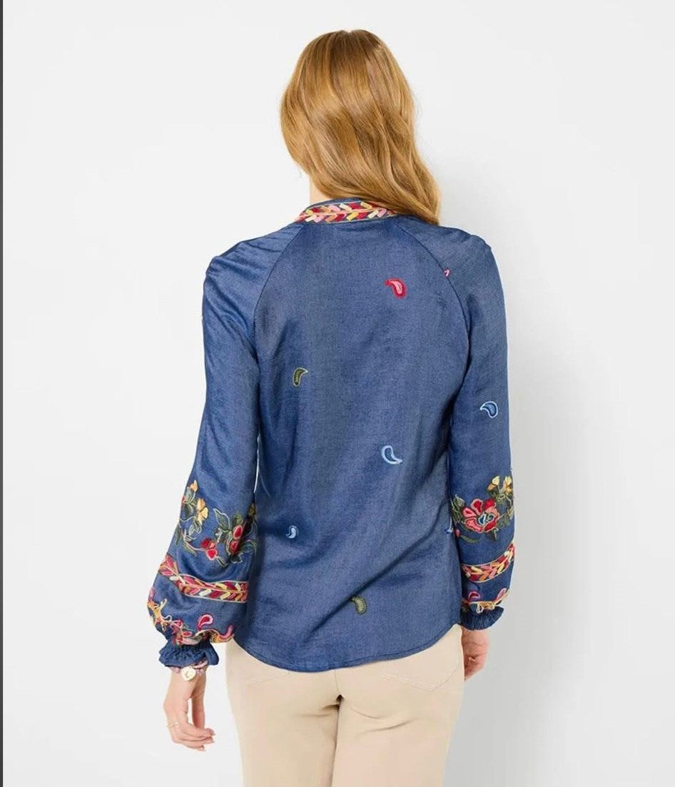 Festival Fun Embroidered Blouse