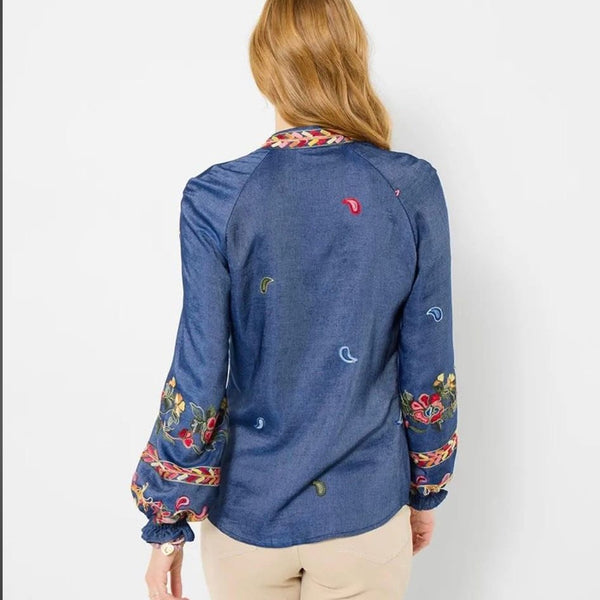 Festival Fun Embroidered Blouse